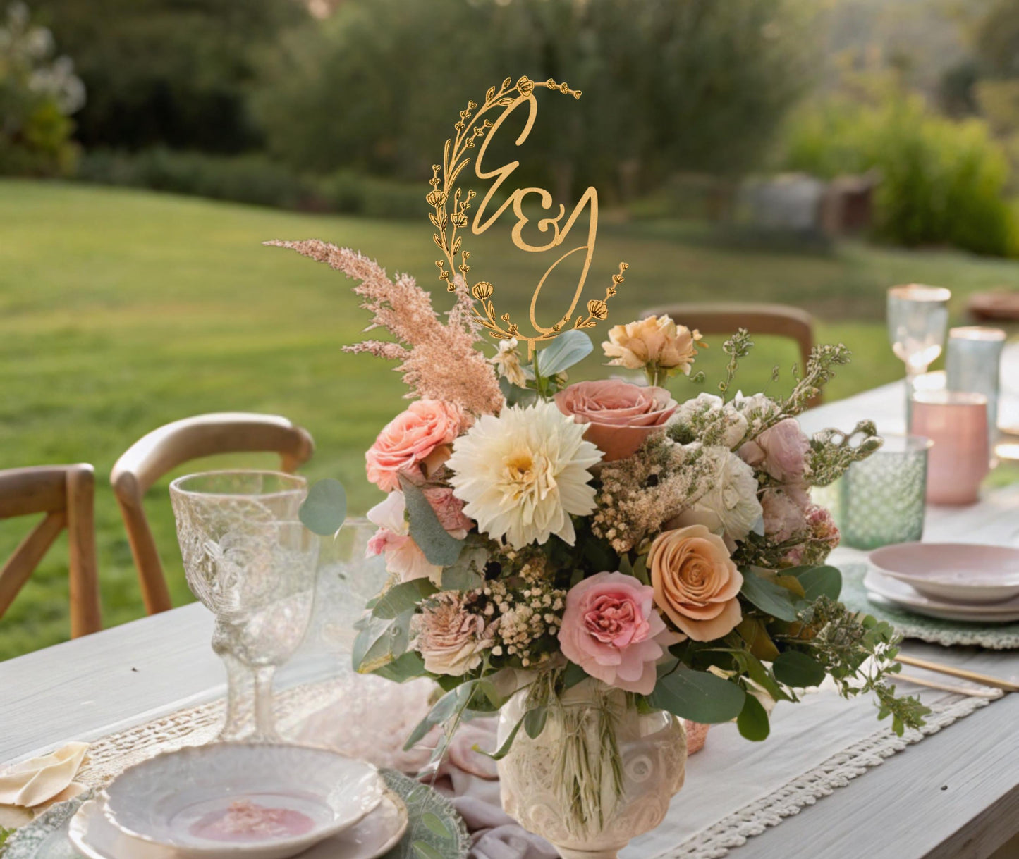 Wedding Initials Decoration, Wedding Centerpieces, Custom Bridal Shower Decor, Custom Engagement Party Decoration, Custom Centerpiece
