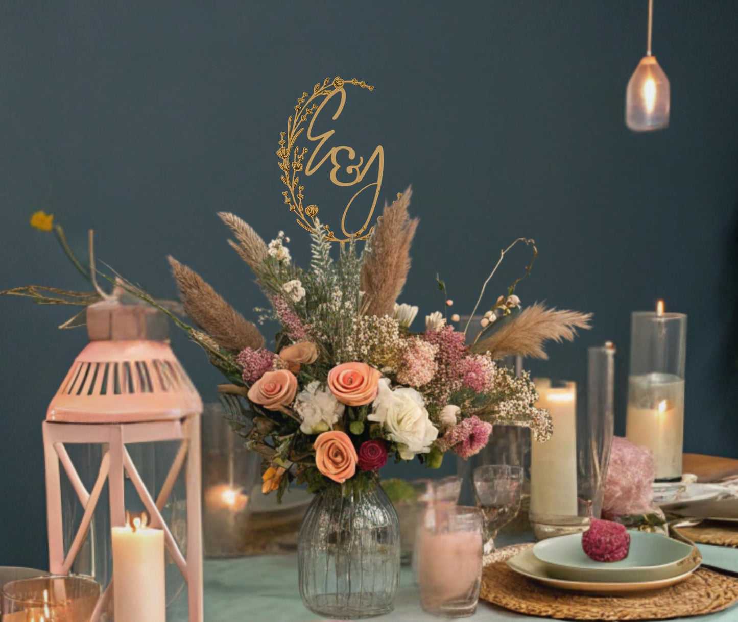 Wedding Initials Decoration, Wedding Centerpieces, Custom Bridal Shower Decor, Custom Engagement Party Decoration, Custom Centerpiece