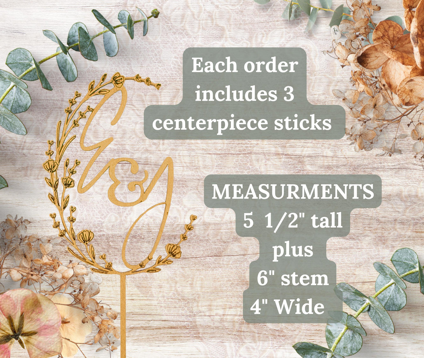 Wedding Initials Decoration, Wedding Centerpieces, Custom Bridal Shower Decor, Custom Engagement Party Decoration, Custom Centerpiece