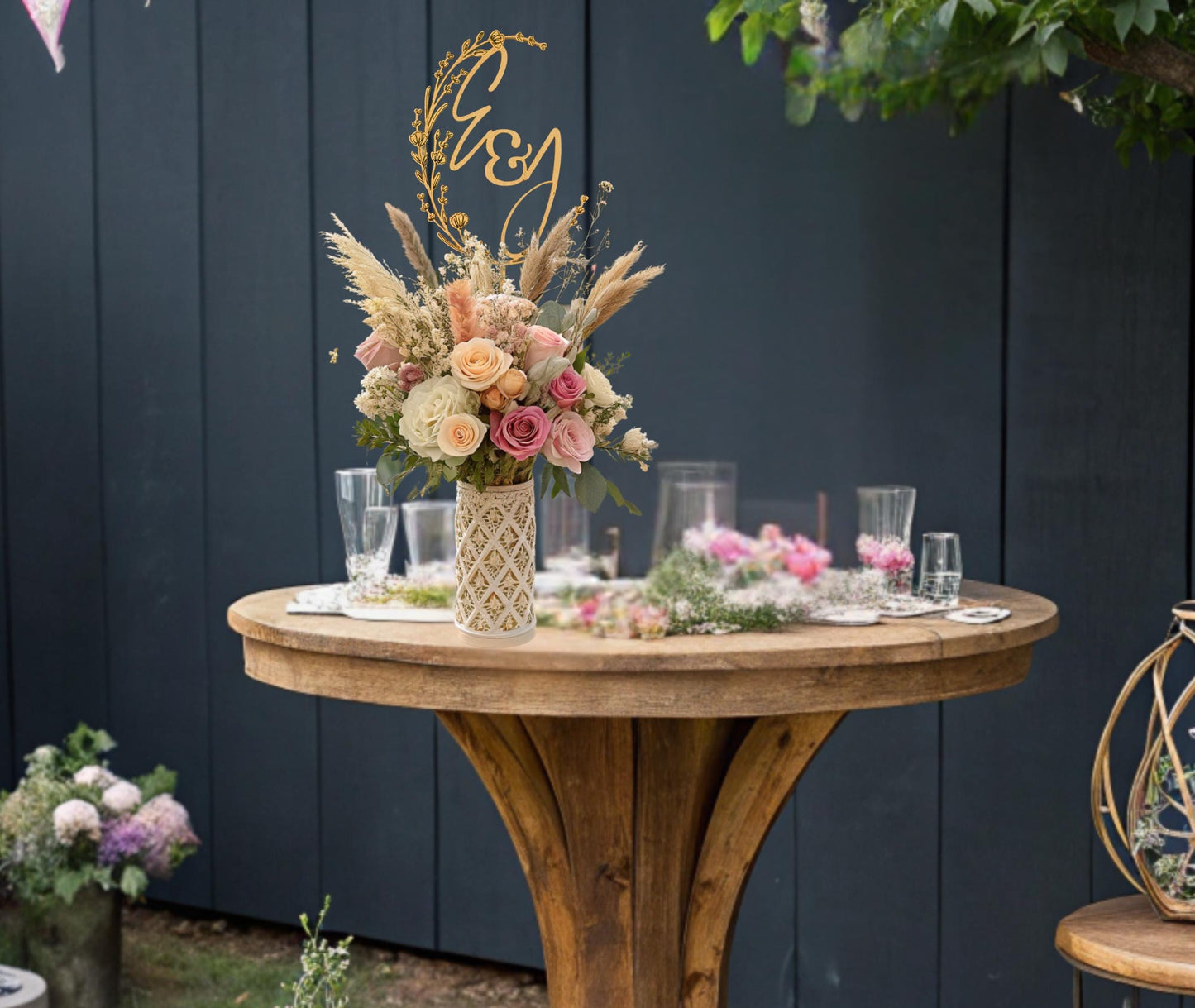 Wedding Initials Decoration, Wedding Centerpieces, Custom Bridal Shower Decor, Custom Engagement Party Decoration, Custom Centerpiece