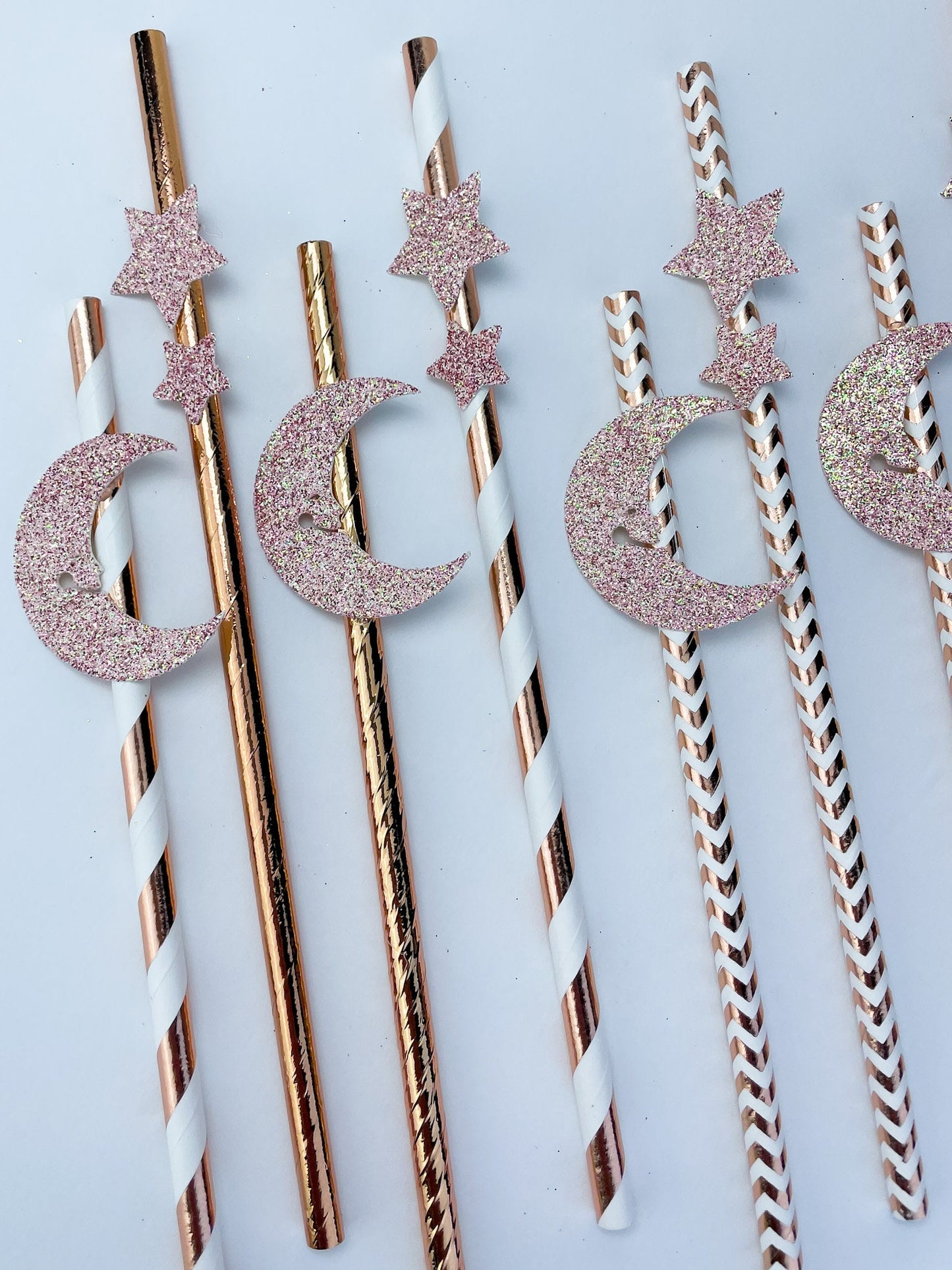 Twinkle Twinkle Little Star Gender Reveal, Twinkle Twinkle Little Star Baby Shower, Moon And Stars, Over The Moon, Paper Straws