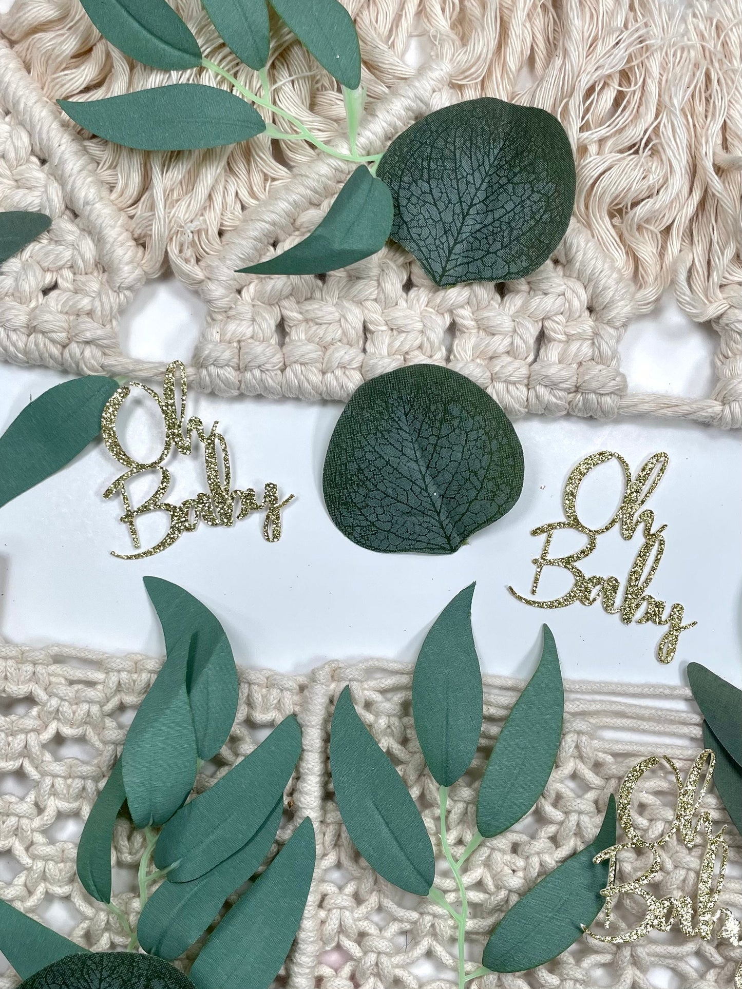 Greenery Baby Shower, Oh Baby, Leaf Confetti, Baby Shower Decorations Gender Neutral, Baby Shower Boy, Baby Girl Shower, Boho Baby Shower,