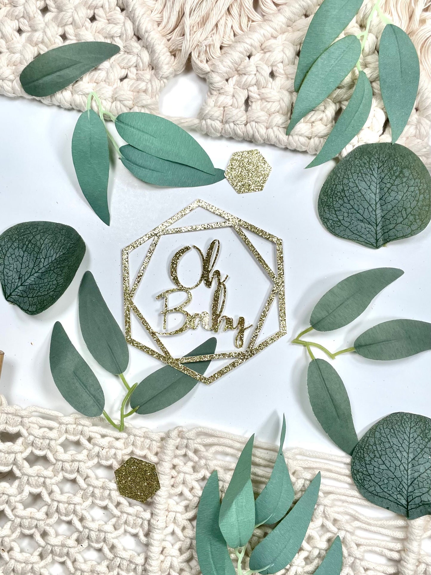 Greenery Baby Shower Confetti, Baby Shower Boy, Oh Baby, Baby Girl Shower, Boho Baby Shower, Baby Shower Decorations Gender Neutral