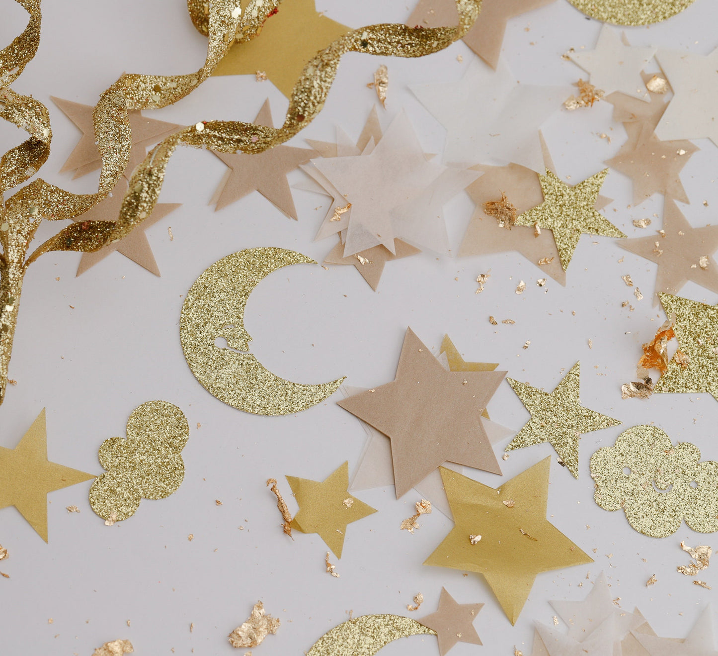 Twinkle Twinkle Little Star Baby Shower Decor, Over the Moon Baby Shower, Confetti, Gender Neutral Baby Shower Decorations,