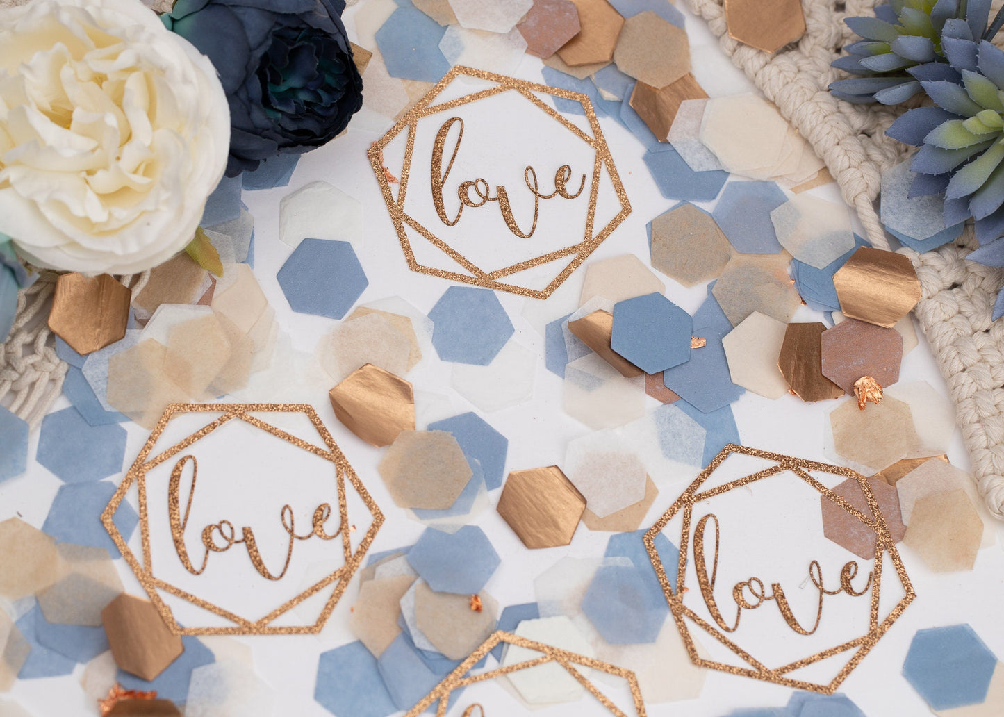 Dusty Blue Wedding, Wedding Decor Table Decor, Engagement Decorations, Bridal Shower Decor, Rehearsal Dinner Decorations, Love Is Sweet
