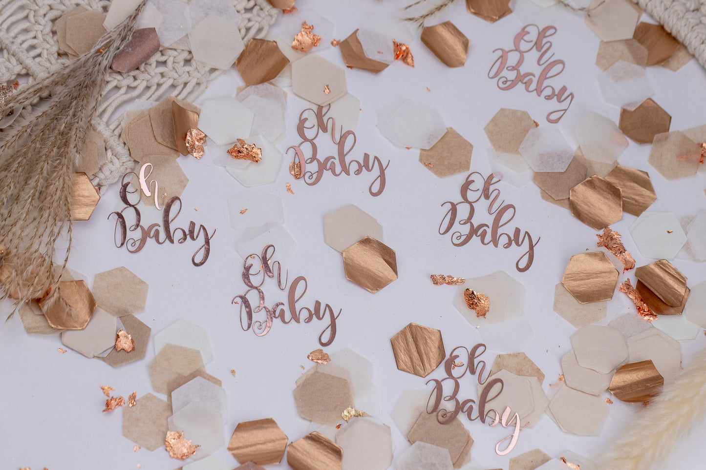 Oh Baby Babyshower Decorations, Baby Shower Neutral Decorations, Baby Shower Confetti Neutral, Baby Shower Decor, Boho Baby Shower Decorate