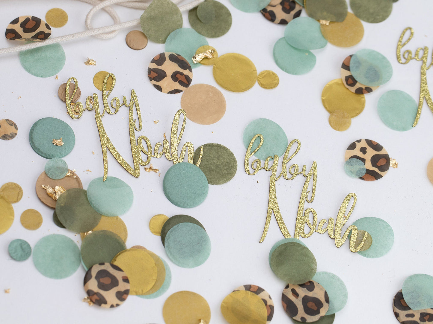 Safari Baby Shower, Personalized Name, Jungle Baby Shower, Safari Birthday Decorations, Custom Confetti, Jungle Party, Personalized Confetti