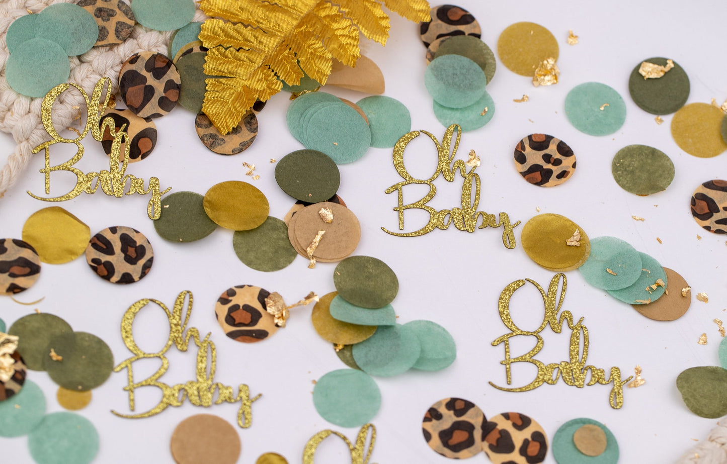 Safari Baby Shower Confetti, Jungle Baby Shower, Baby Boy Shower Decorations, Oh Baby, Baby Shower Decorations Leopard Print