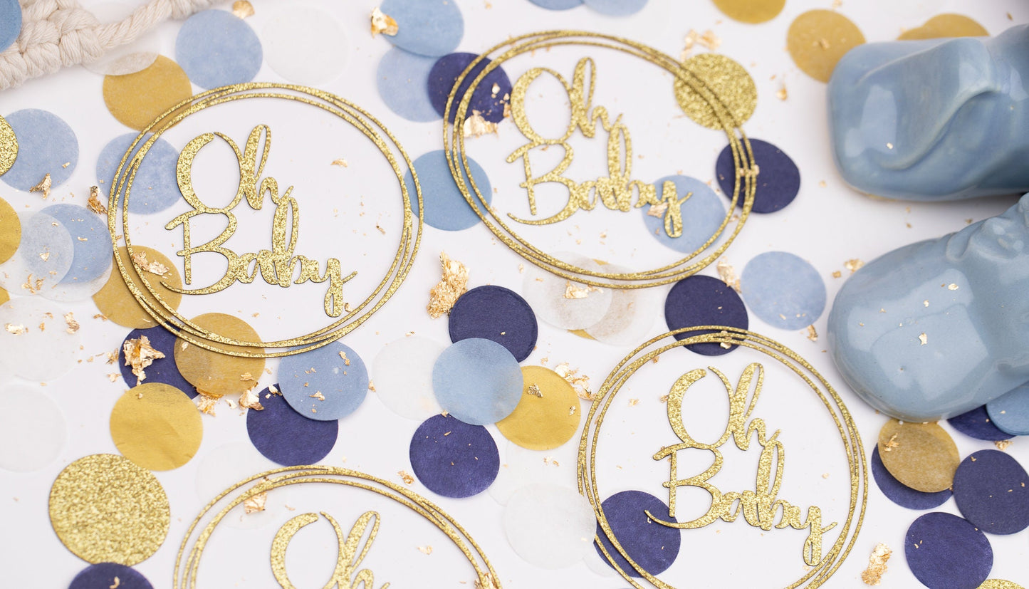 Baby Shower Confetti, Oh Baby, Baby Shower Decorations Boy, Baby Sprinkle Decorations, Baby Shower Decor, Gender Reveal Decor, Baby Reveal,