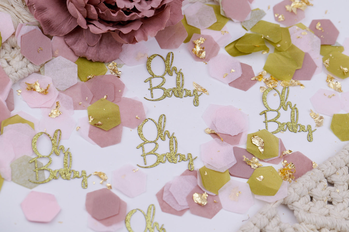 Baby Shower Decorations Girl, Gender Reveal Decorations, Baby Shower Decor, Oh Baby, Boho Baby Shower, Baby Shower Confetti