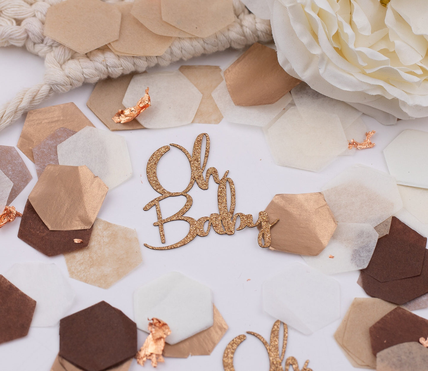 Boho Baby Shower, Oh Baby, Baby Shower Decorations Gender Neutral, Baby Shower Confetti, Shower Baby Decorations