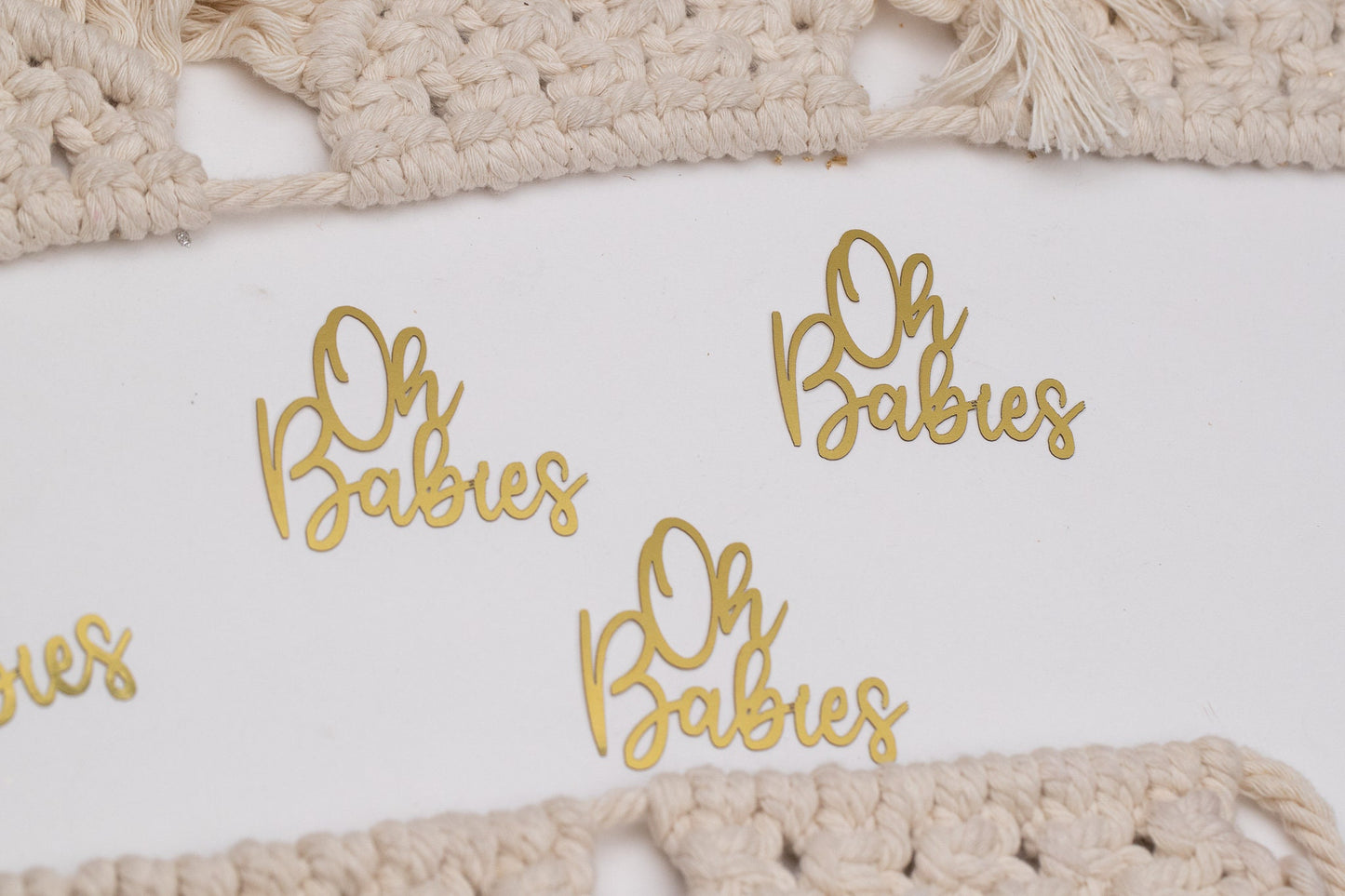 Oh Babies, Twin Baby Shower Decorations, Baby Shower Confetti, Baby Shower Decorations Gender Neutral, Twins