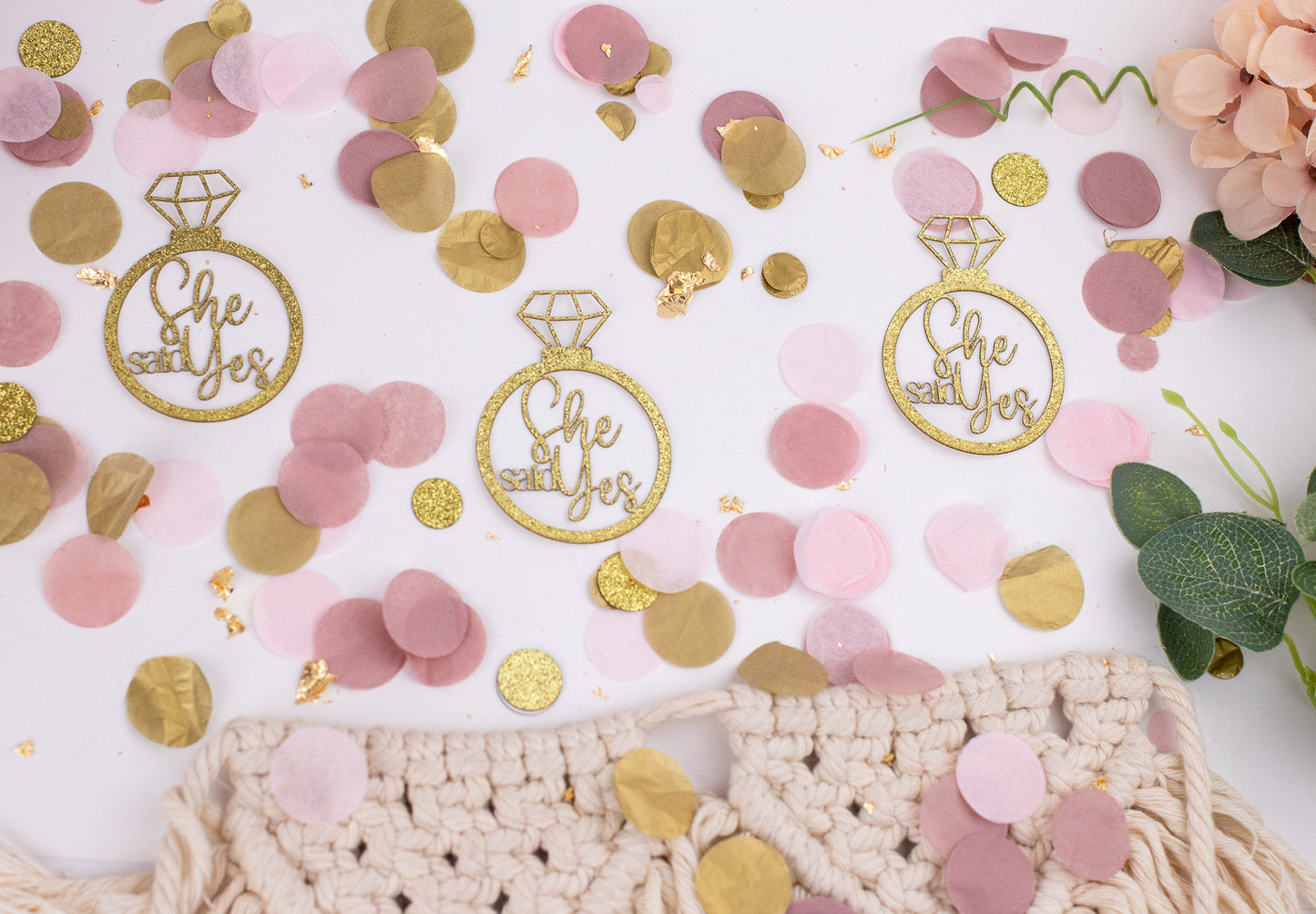 She Said Yes Engaged, Engage Decorations, Engagement Party Decorations, Confetti, Engagement Ring Decorations, Engaged, Bridal Shower Decor