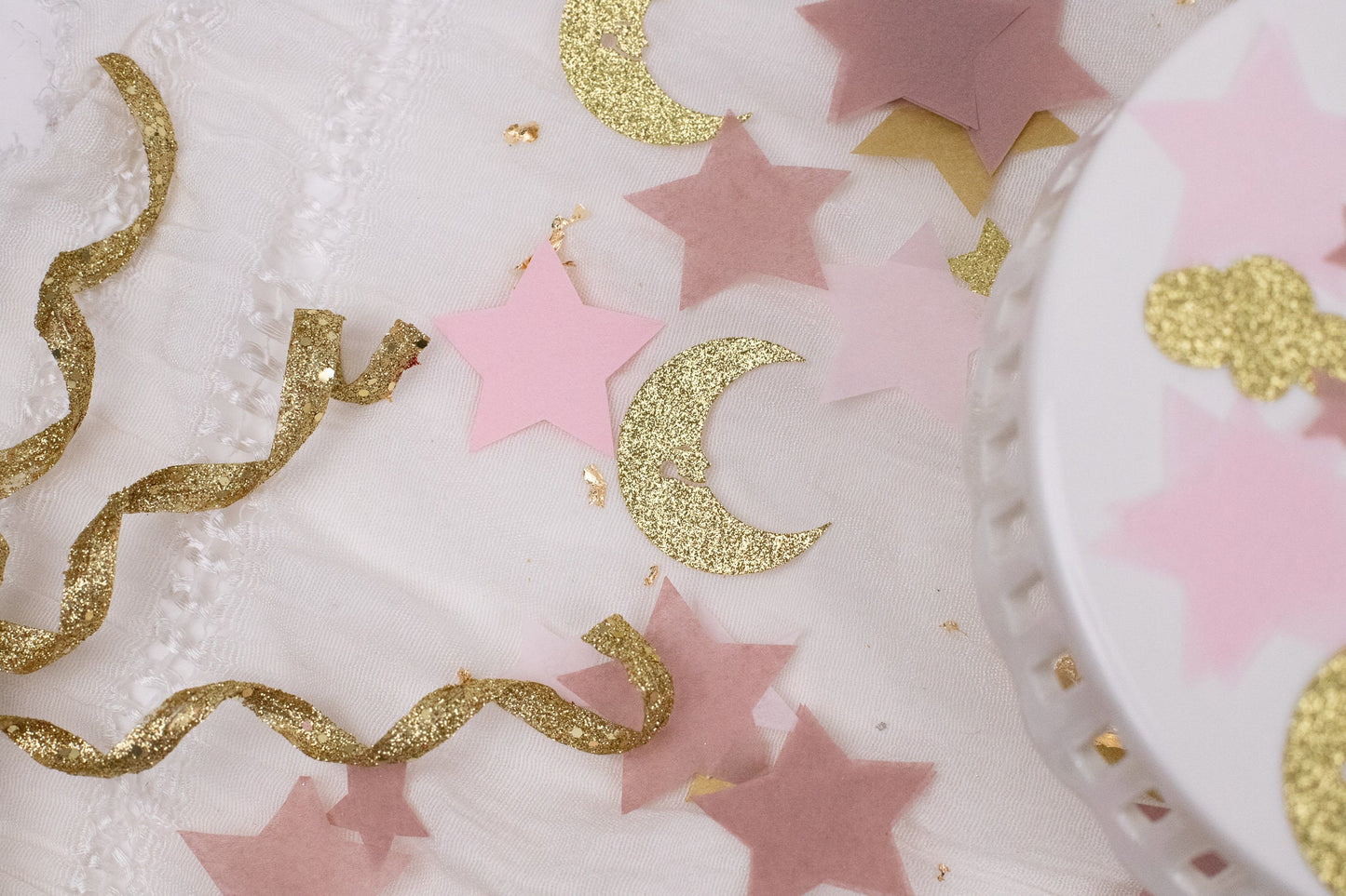 Twinkle Twinkle Little Star Gender Reveal, Moon and Stars Baby Shower Decorations Girl, Over The Moon Baby Shower Decorations, Confetti
