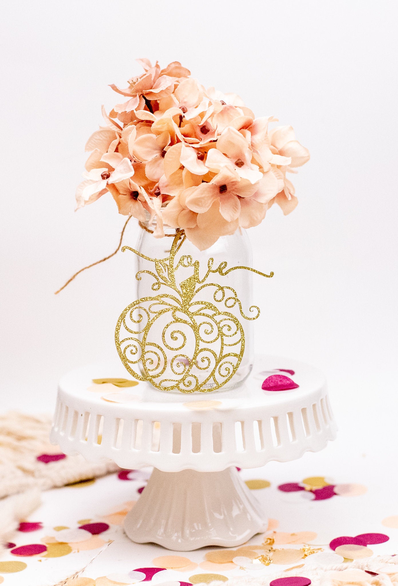 Fall Bridal Shower Decor, Bridal Shower Centerpieces, Fall Wedding, Mason Jar Tags, Engagement Decorations, Wedding Shower, Set of 6