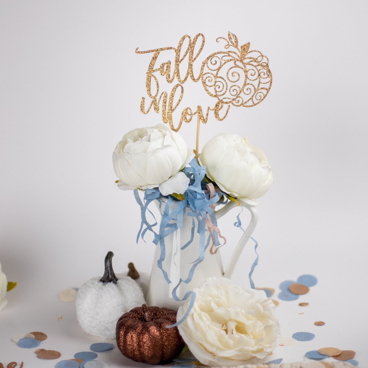 Fall Bridal Shower Decor, Bridal Shower Centerpiece, Fall Wedding, Bridal Shower Decor, Wedding Shower, Pumpkin, Set of 4
