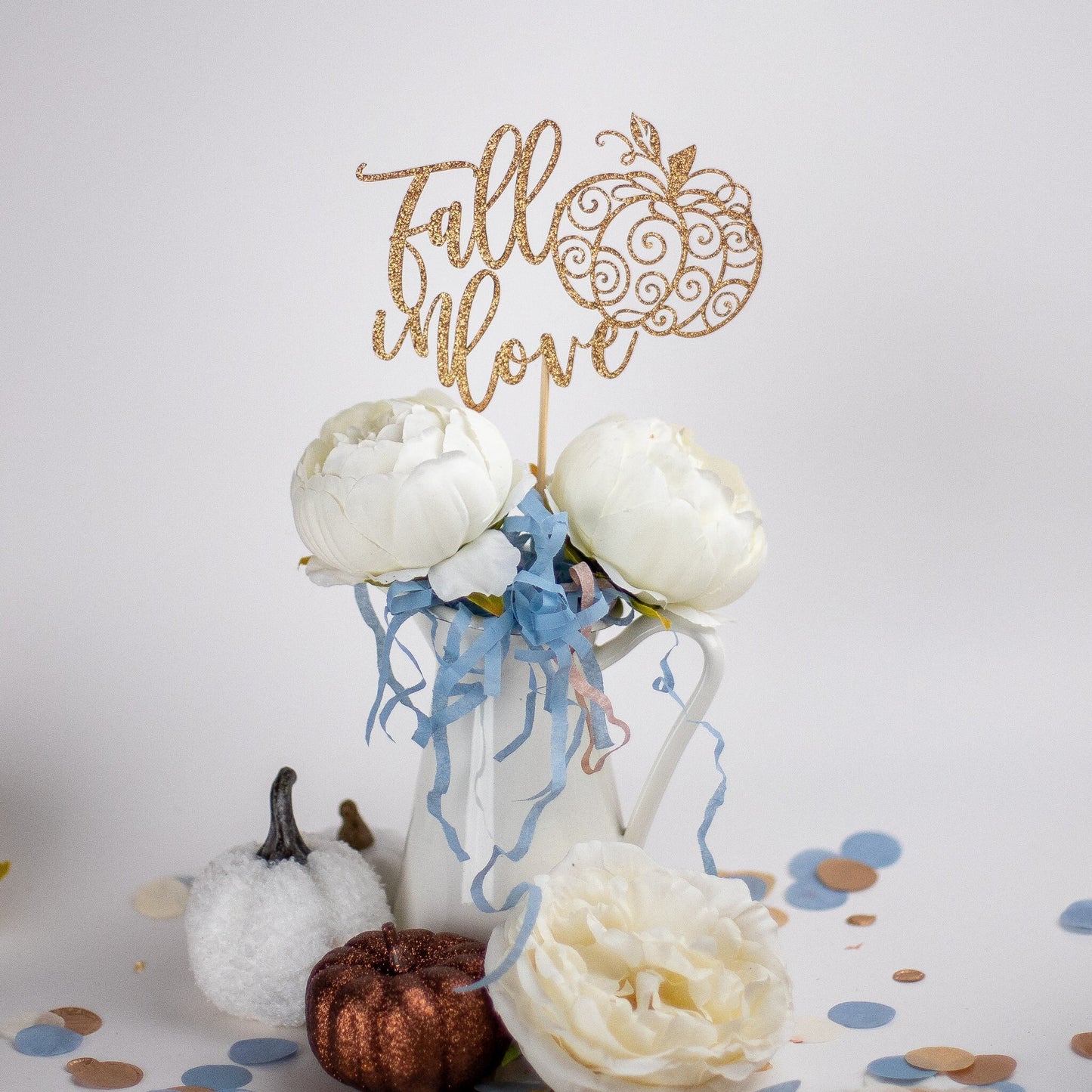 Fall Bridal Shower Decor, Bridal Shower Centerpiece, Fall Wedding, Bridal Shower Decor, Wedding Shower, Pumpkin, Set of 4