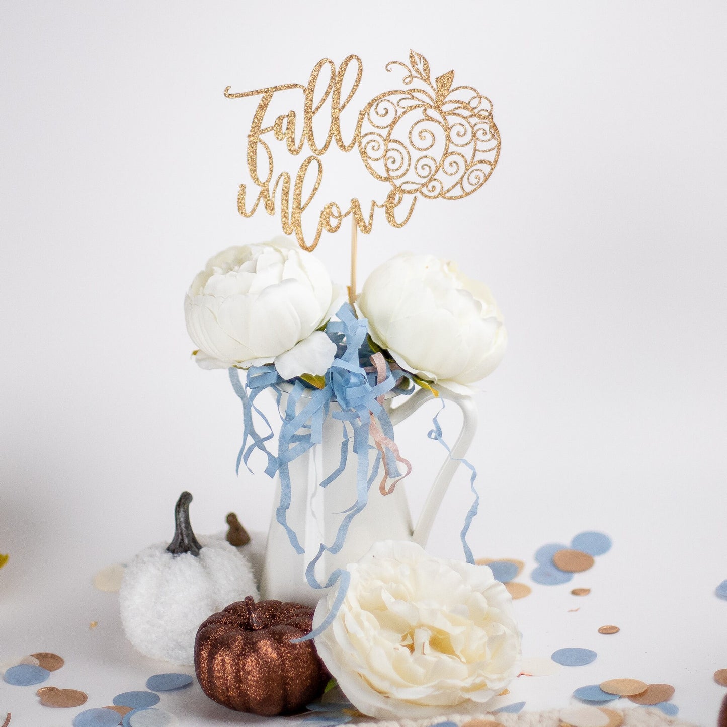 Fall Bridal Shower Decor, Bridal Shower Centerpiece, Fall Wedding, Bridal Shower Decor, Wedding Shower, Pumpkin, Set of 4