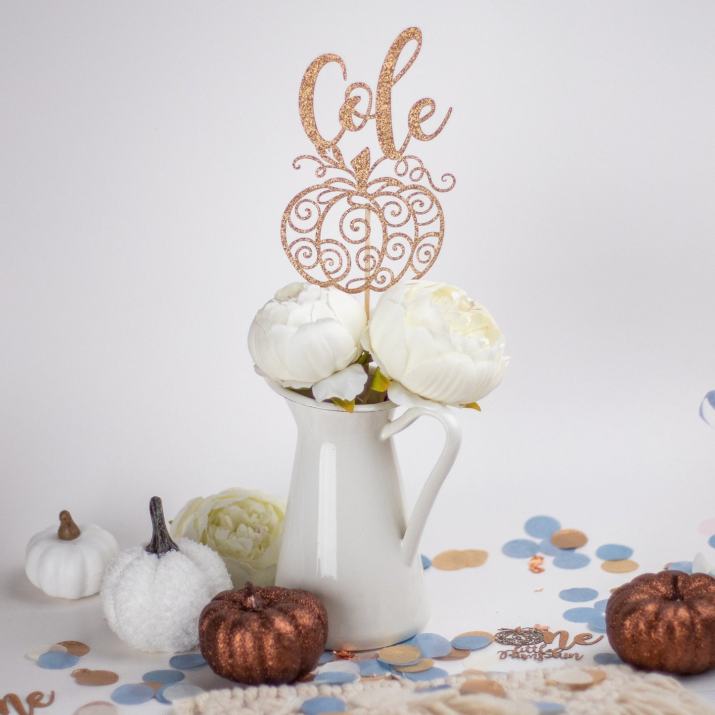 Little Pumpkin Baby Shower, Pumpkin Cake Topper, Fall Baby Shower, Baby Shower Centerpiece, Pink Pumpkin, Pumpkin Birthday, Set of 4