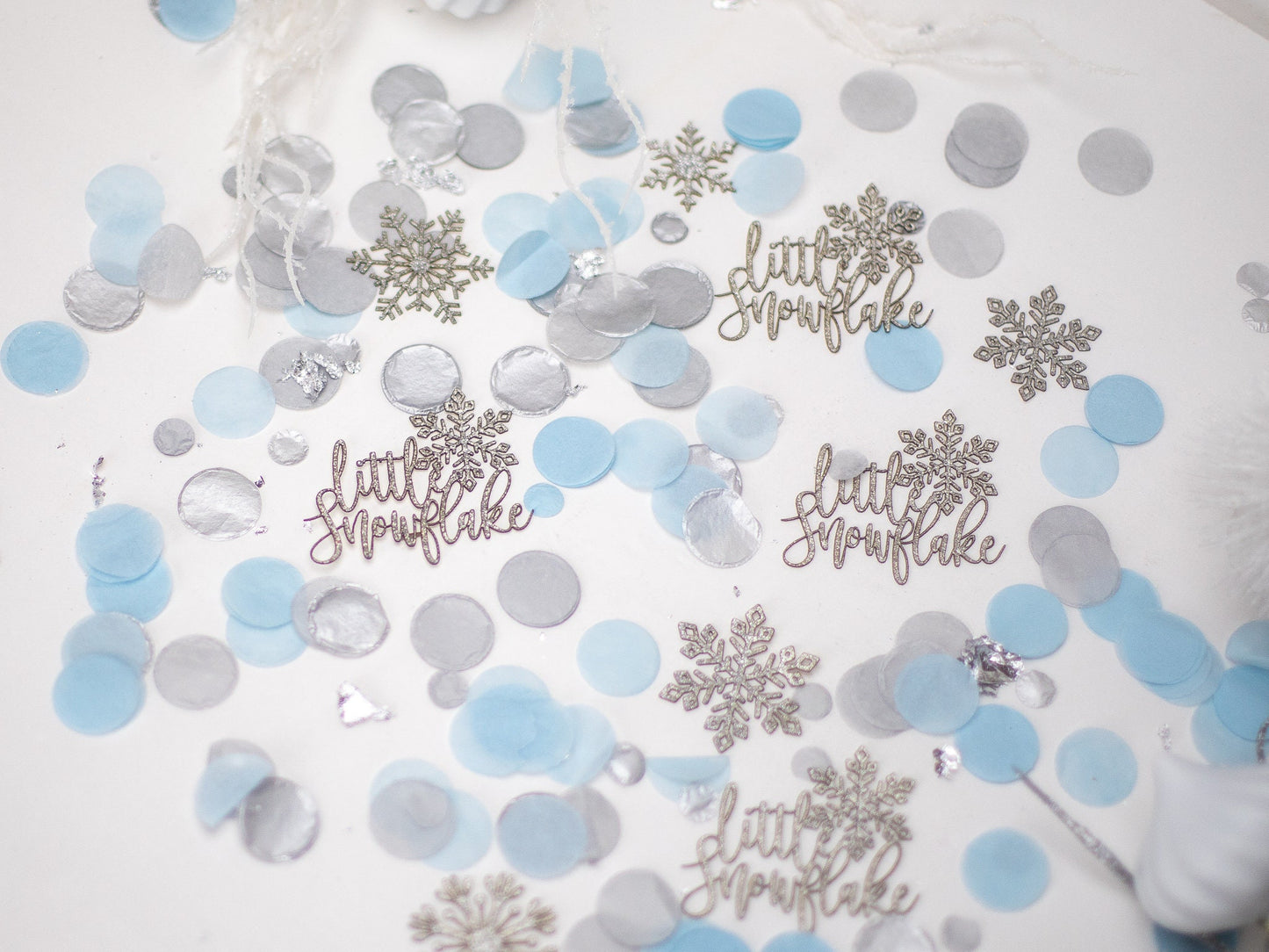 Winter Wonderland Baby Shower, Snowflake Confetti, Winter Onederland, Winter Gender Reveal, Winter Baby Shower, Boy Baby Shower