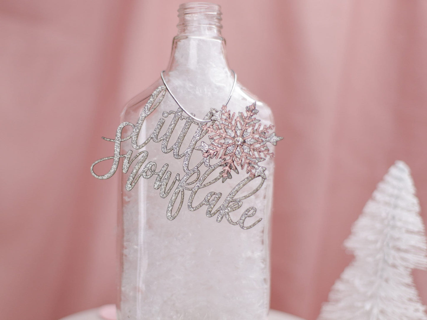 Winter Wonderland Baby Shower, Centerpiece, Winter Onederland, Pink Snowflake, Winter Gender Reveal, Winter Baby Shower, Set of 6