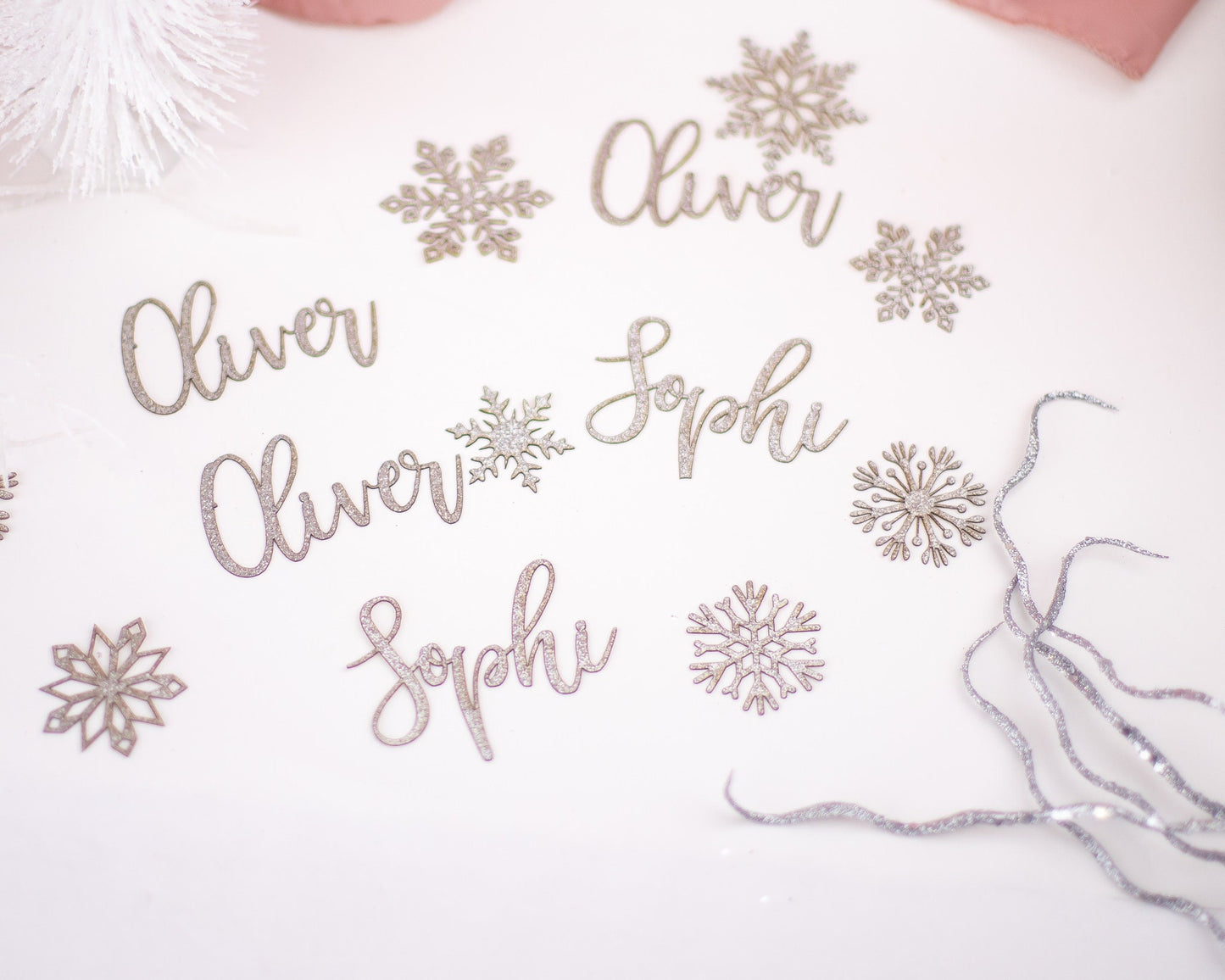 Winter Wonderland Baby Shower, Custom Confetti, Custom Name, Snowflake Confetti, Winter Onederland, Winter Baby Shower