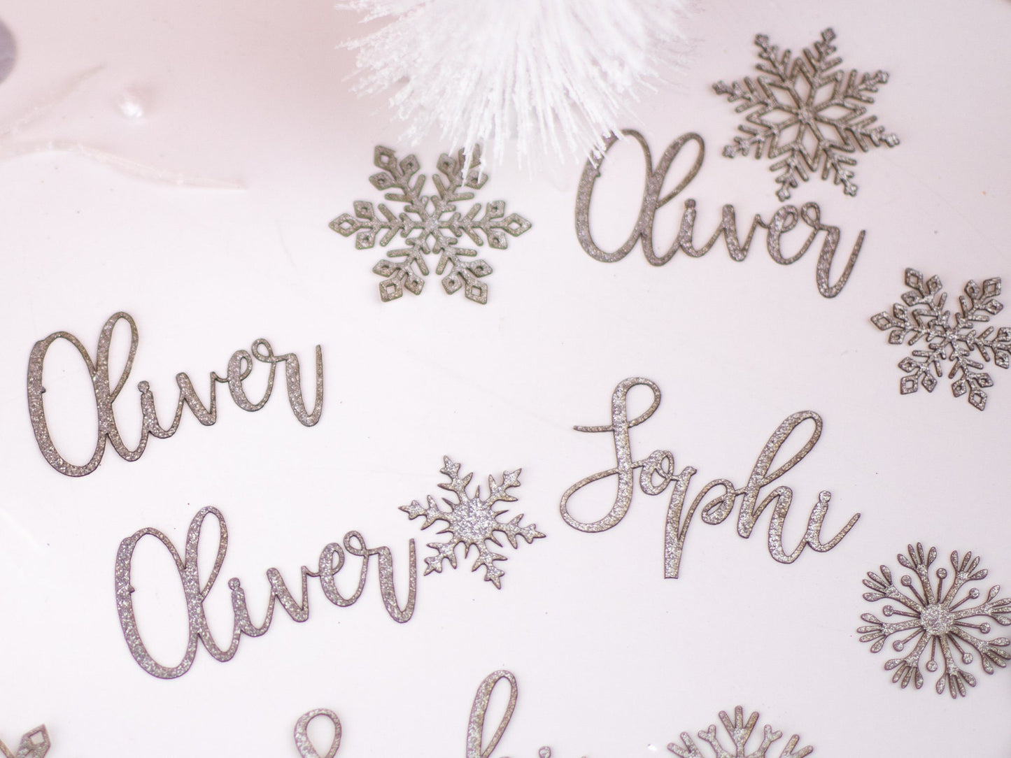 Winter Wonderland Baby Shower, Custom Confetti, Custom Name, Snowflake Confetti, Winter Onederland, Winter Baby Shower
