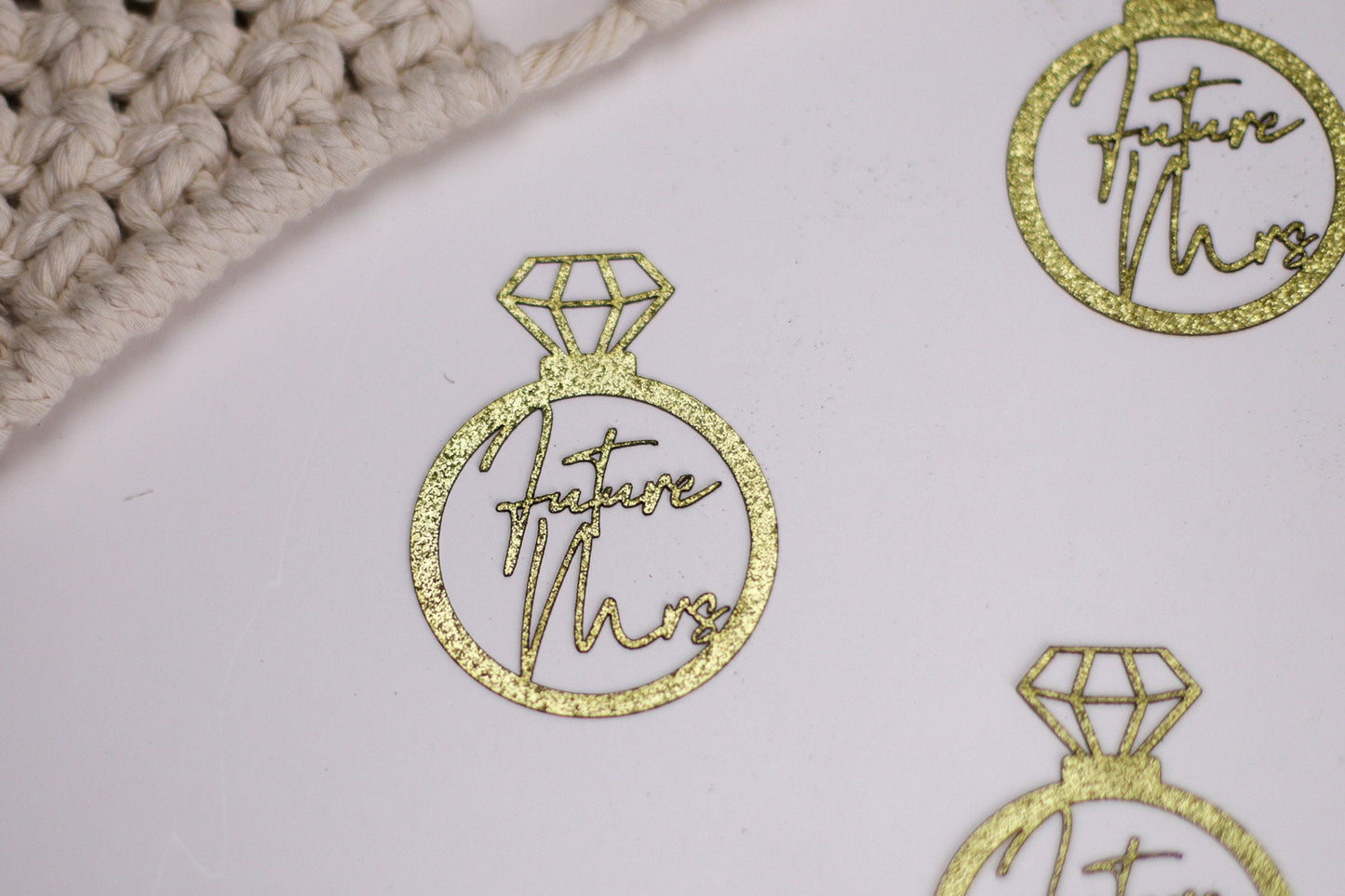 Future Mrs, Diamond Ring Confetti, Centerpiece, Engagement Ring Decorations, Bridal Shower Decor, Engagement Party 20 piece