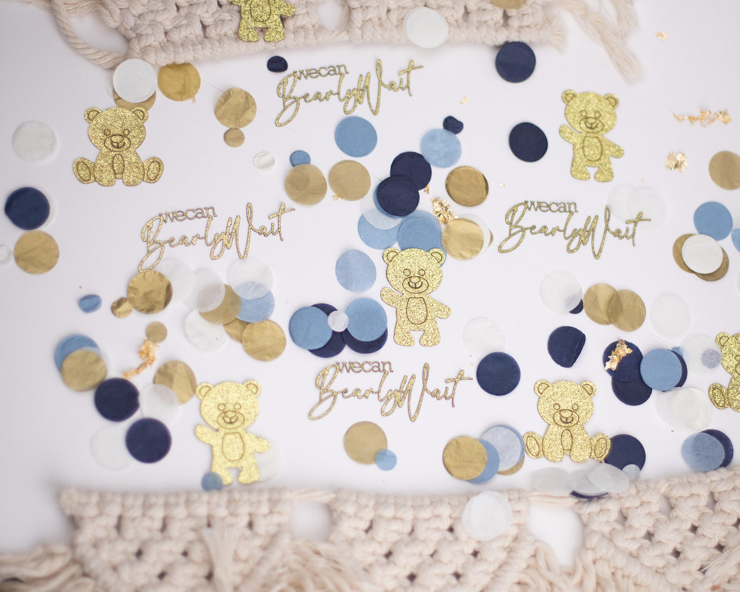 We Can Bearly Wait Baby Shower Decorations, Boy Bear Shower, Confetti, Teddy Bear Baby Shower, Baby Bear Gender Reveal