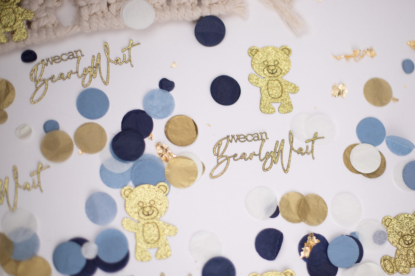 We Can Bearly Wait Baby Shower Decorations, Boy Bear Shower, Confetti, Teddy Bear Baby Shower, Baby Bear Gender Reveal