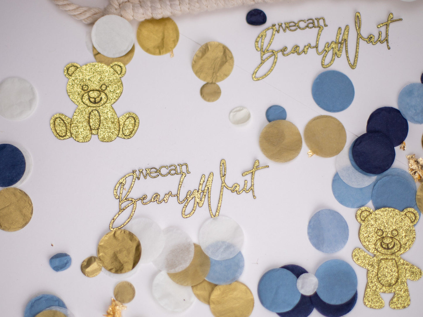 We Can Bearly Wait Baby Shower Decorations, Boy Bear Shower, Confetti, Teddy Bear Baby Shower, Baby Bear Gender Reveal