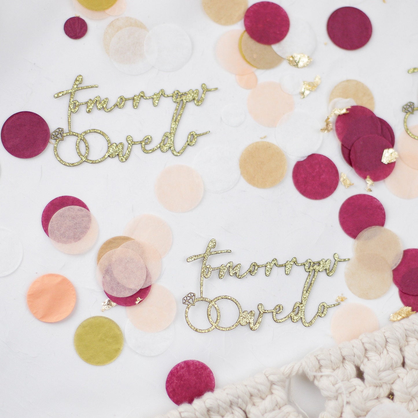 Rehearsal Dinner Decorations, Confetti, Wedding Rehearsal, Tomorrow We Do, One Day Away, Rehearsal Dinner Table Decorations