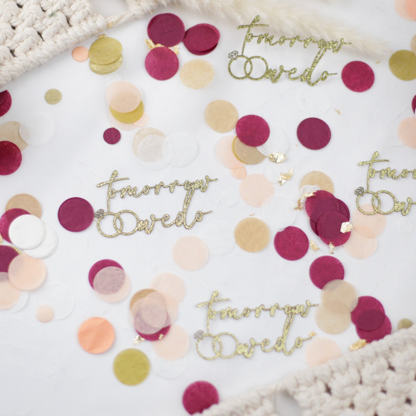 Rehearsal Dinner Decorations, Confetti, Wedding Rehearsal, Tomorrow We Do, One Day Away, Rehearsal Dinner Table Decorations