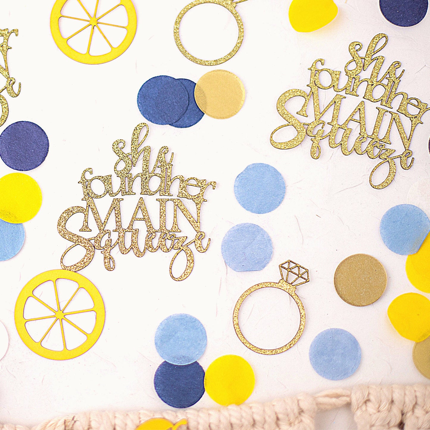 She Found Her Main Squeeze, Lemon Bridal Shower Confetti , Wedding Shower, Bridal Brunch, Bridal Shower Decorations and Ideas