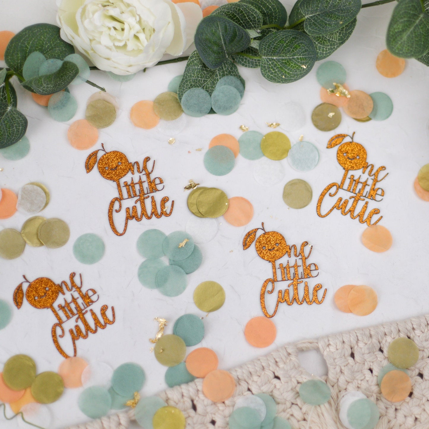 Our Little Cutie Is Turning One, 1st Birthday Girl,1st Birthday Boy, Cutie Birthday Party Decorations, Birthday Confetti