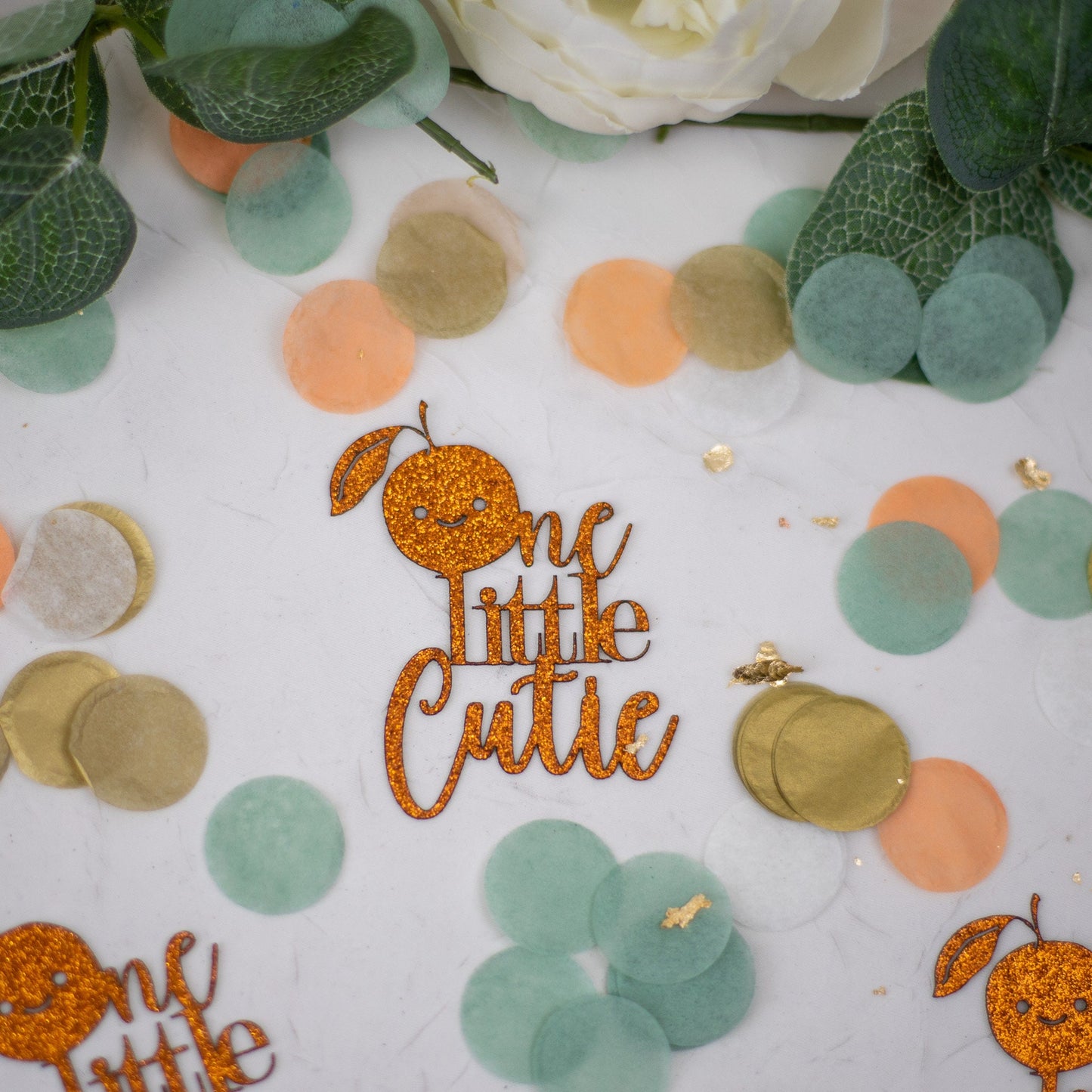 Our Little Cutie Is Turning One, 1st Birthday Girl,1st Birthday Boy, Cutie Birthday Party Decorations, Birthday Confetti