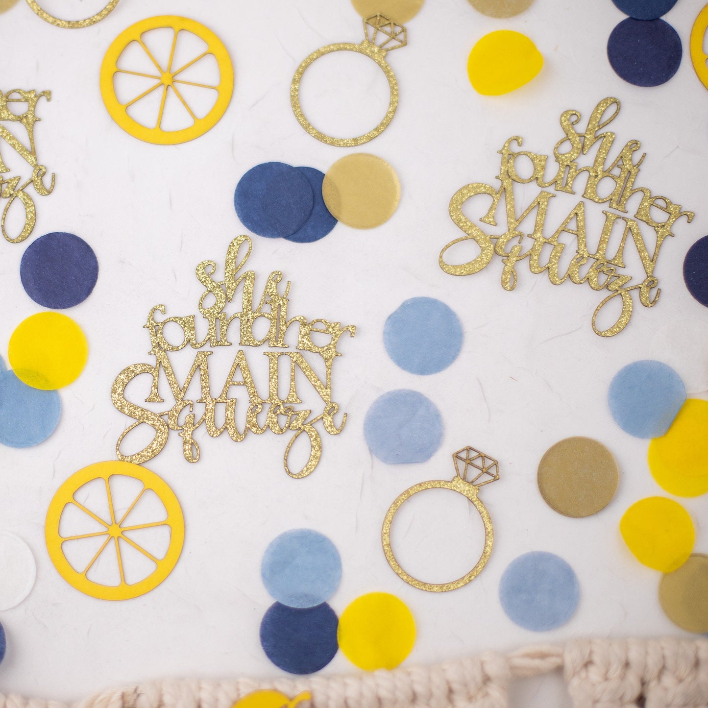 She Found Her Main Squeeze, Lemon Bridal Shower Confetti , Wedding Shower, Bridal Brunch, Bridal Shower Decorations and Ideas
