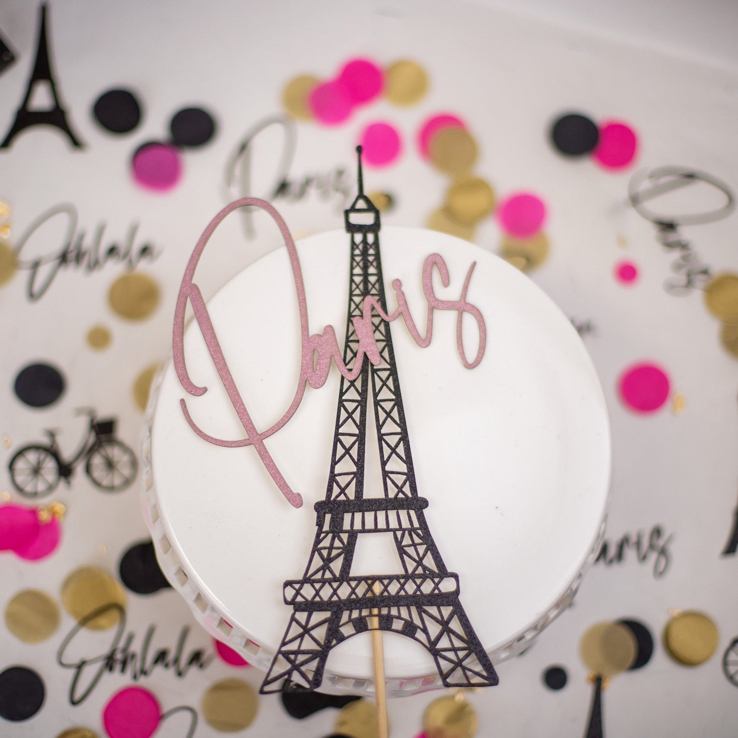 Paris Party Decorations, Eiffel Tower Centerpiece, Paris Bridal Shower, Paris Baby Shower, Paris Birthday Party, Cake Topper
