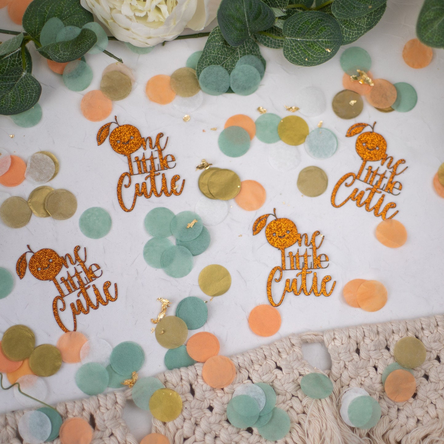 Our Little Cutie Is Turning One, 1st Birthday Girl,1st Birthday Boy, Cutie Birthday Party Decorations, Birthday Confetti