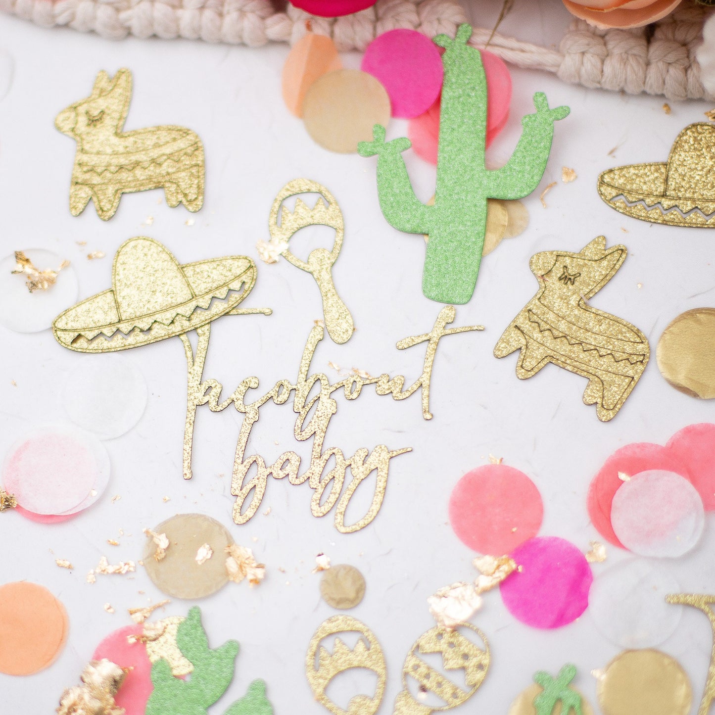 Taco Bout A Baby, Fiesta Baby Shower, Baby Shower Confetti, Baby Shower Table Decorations, Taco Baby Shower