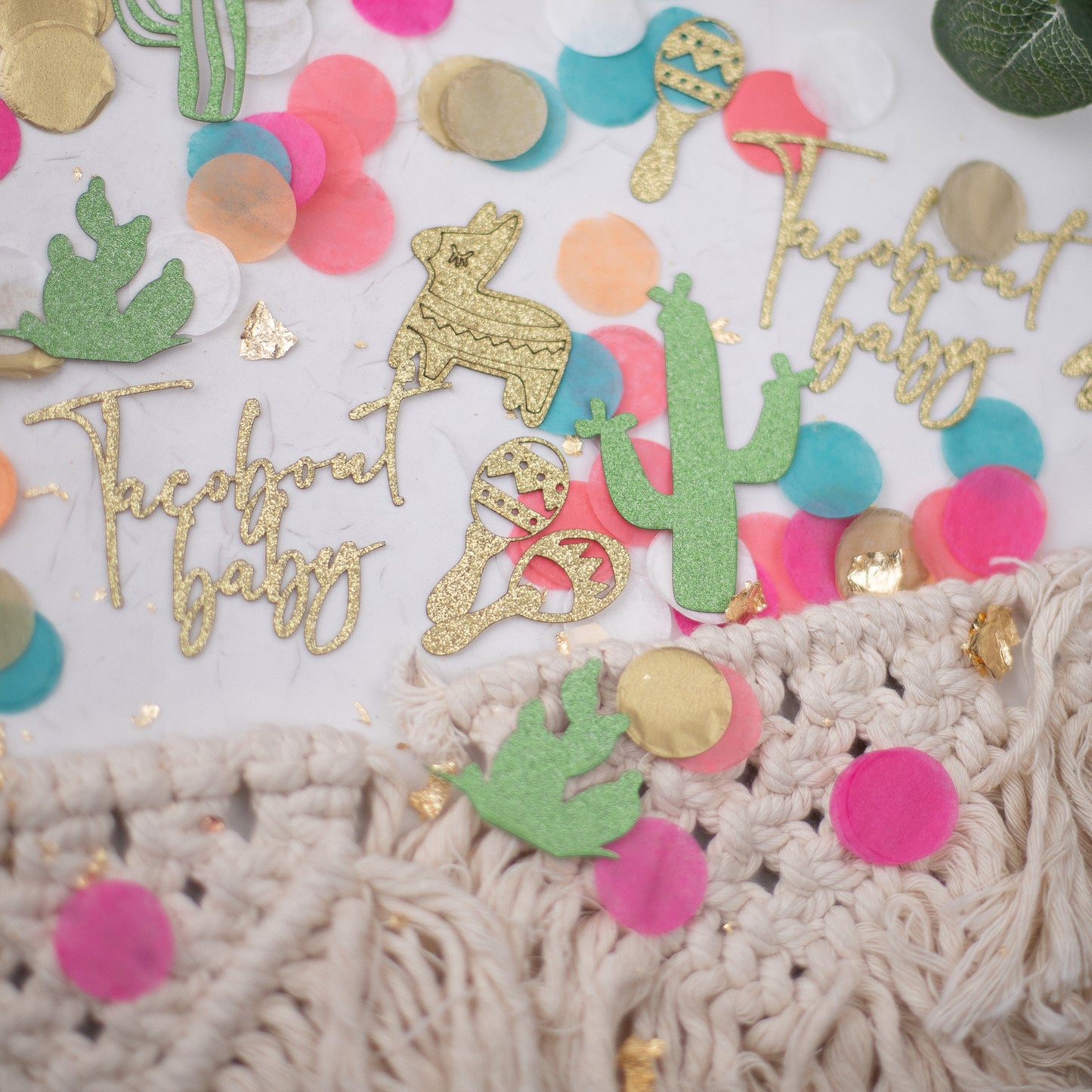 Taco bout A Baby Shower, Fiesta Themed Baby Shower, Baby Shower Confetti, Fiesta Baby Shower Decorations, Baby Shower Table Decorations