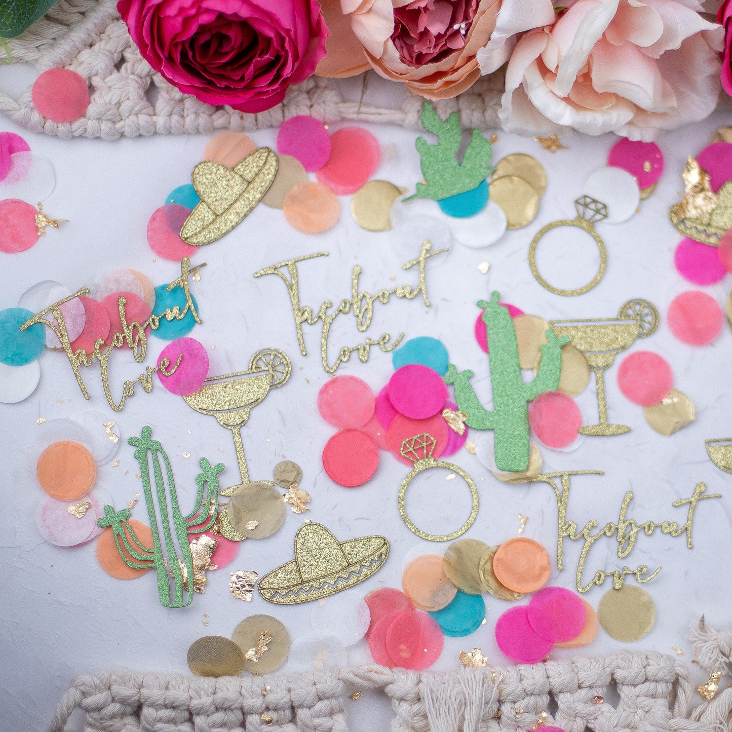 Taco Bout Love Fiesta Couples Shower, Taco Bout Love Engagement, Confetti, Bachelorette Party, Fiesta Shower