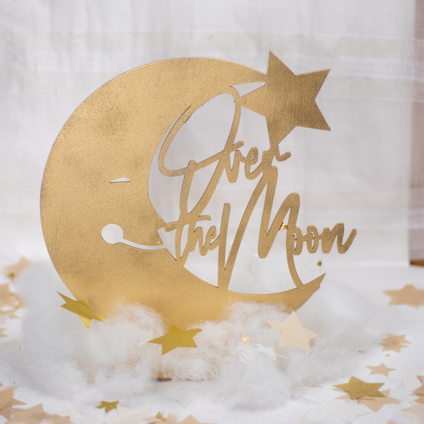 Over The Moon Baby Shower Decorations, Baby Shower Centerpiece, Moon and Stars Baby Shower, Twinkle Twinkle Little Star Baby Shower