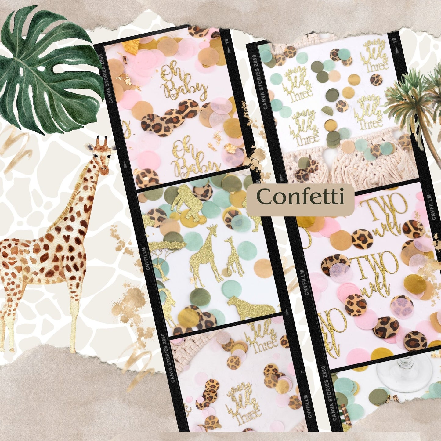 Wild One Birthday, Cake Topper, Safari Baby Shower, Birthday Cake Topper, Jungle Baby Shower, Jungle Theme Birthday Decorations