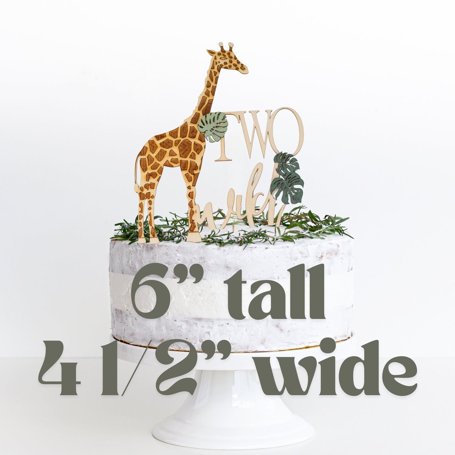 Two Wild Birthday Cake Topper, Safari 2nd Birthday, Jungle Theme Birthday Decorations, 2nd Birthday Girl or Boy, Party Decorations