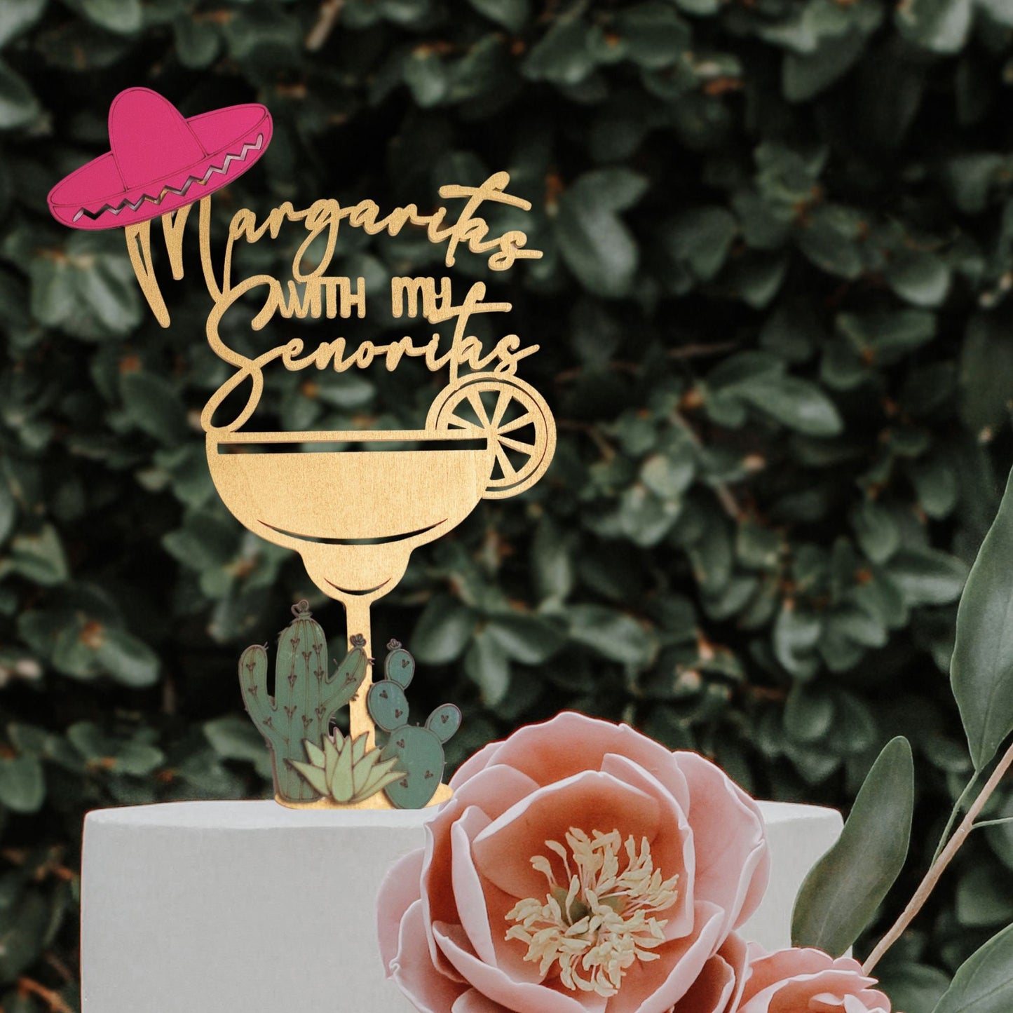 Margarita Party, Cake Topper, Fiesta Birthday Decorations, Fiesta Decorations, Margaritas With My Senoritas,