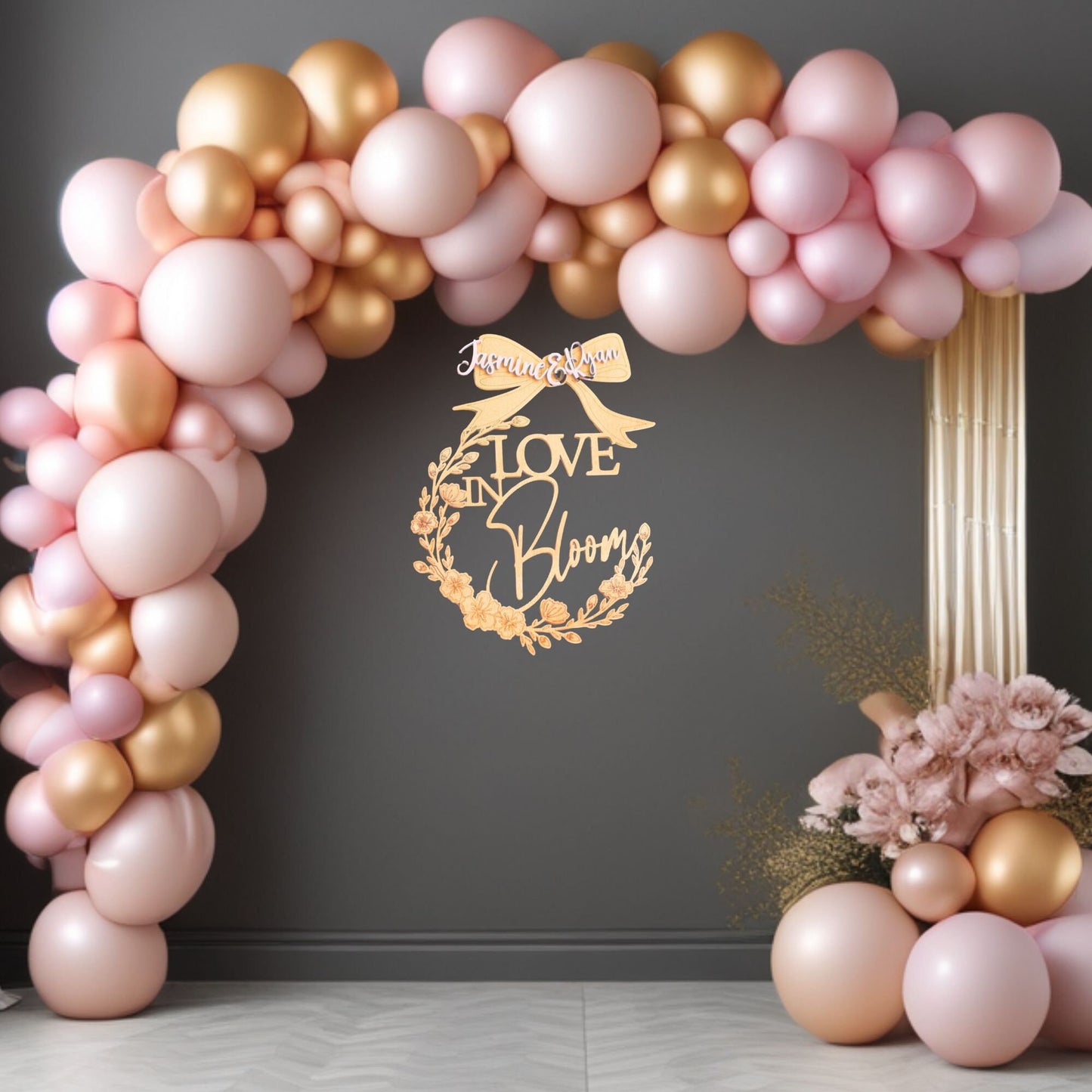 Wildflowers Bridal Shower Sign, Love In Bloom Sign, Bridal Shower Sign, Wedding Shower, Custom Backdrop, Personalized, Bridal Shower Decor