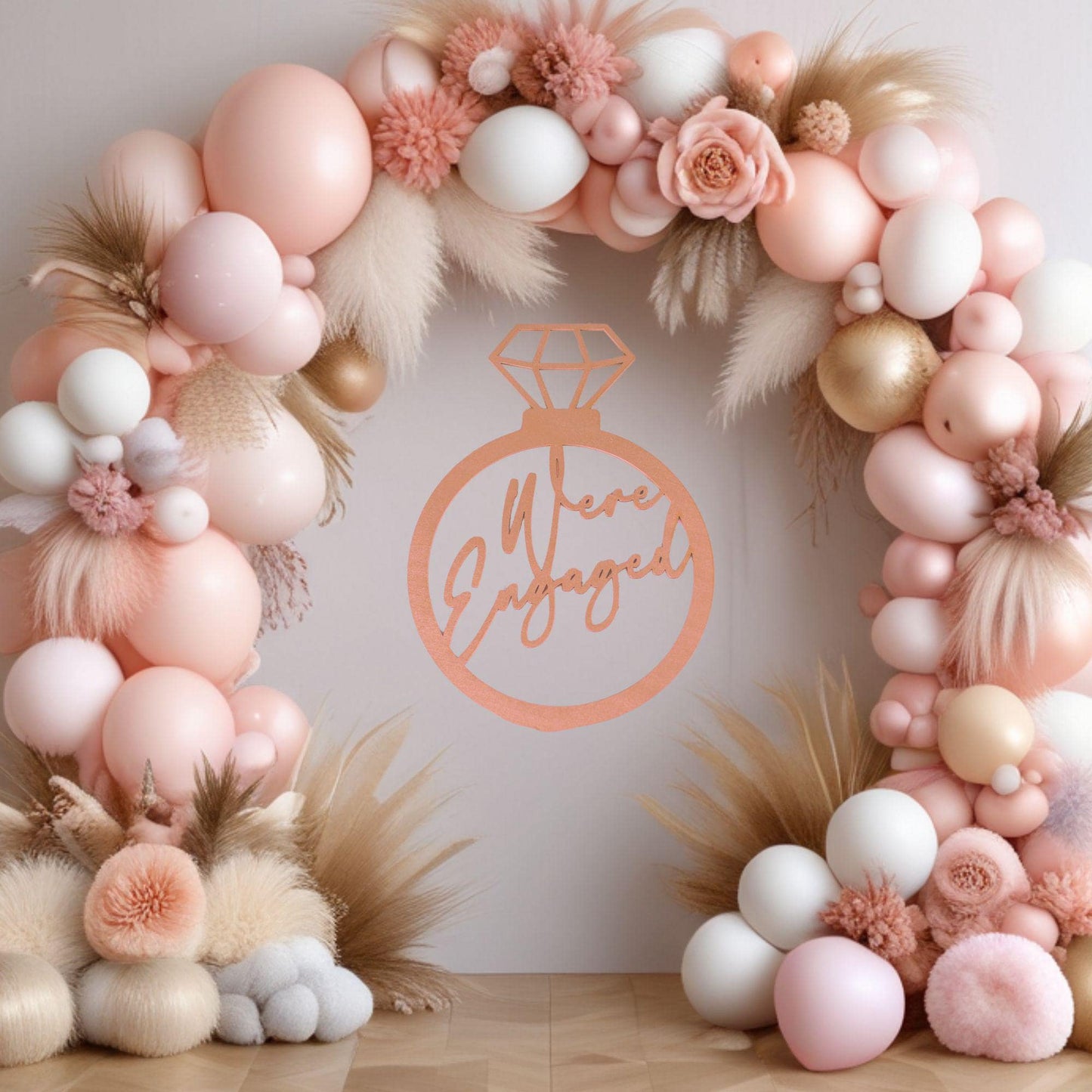 Engage Party Sign, Engage Decorations, Engagement Party, Engagement Party Sign Engagement Ring Decoration, Engaged Party Sign