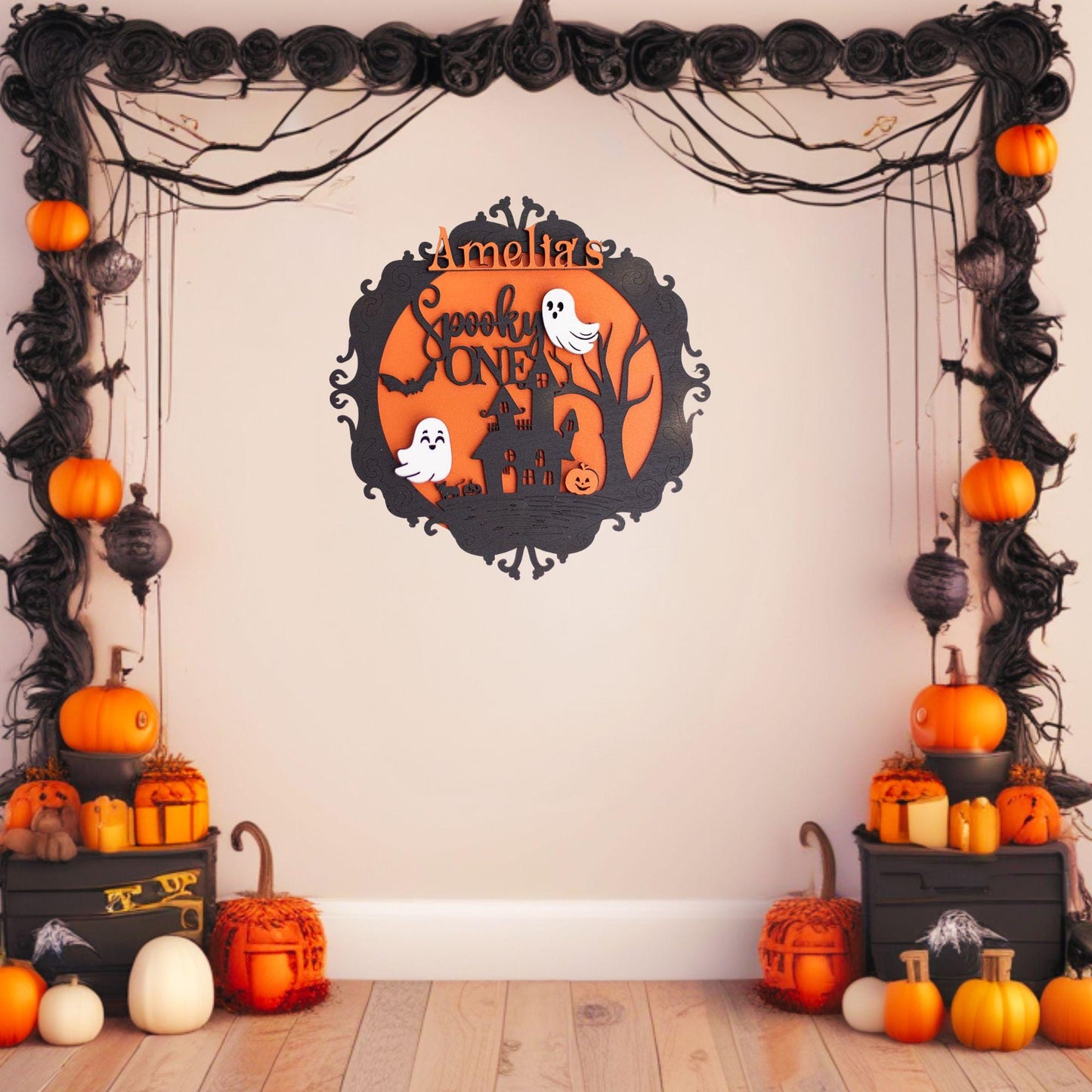 Halloween Birthday, October Birthday, 1st Birthday, Spooky One Birthday, Birthday Sign, Custom Sign, First Birthday Decorations