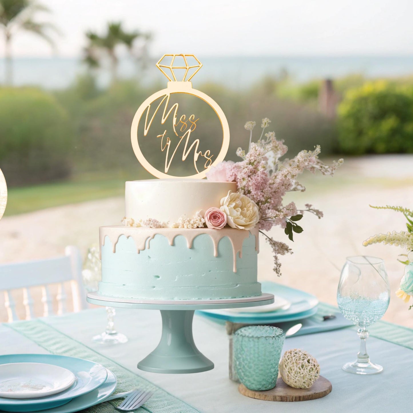 Miss to Mrs Cake Topper, Bridal Shower Cake Topper, Wedding Shower Decor, Bridal Shower Decor, Bridal Shower Ideas